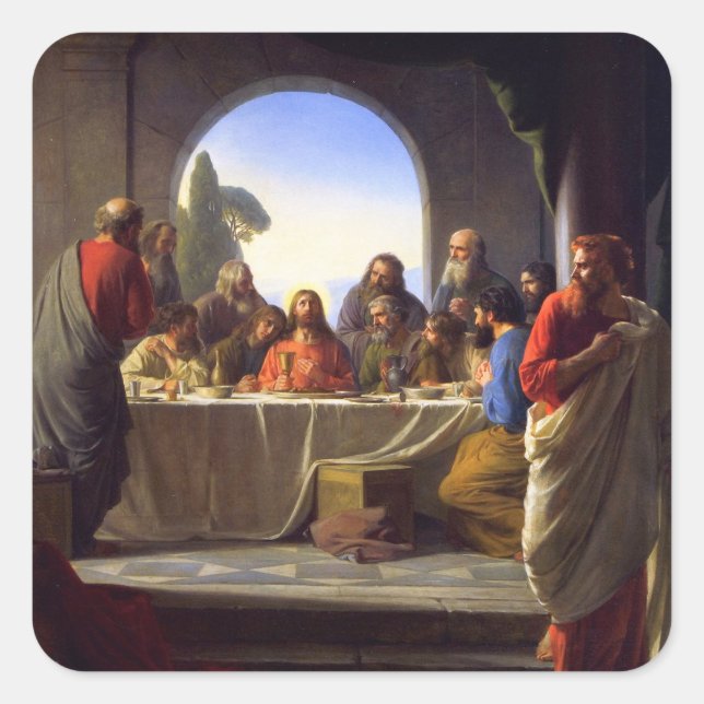 The Last Supper by Carl Bloch Sticker (Front)