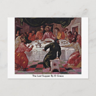 The Last Supper By El Greco Postcard
