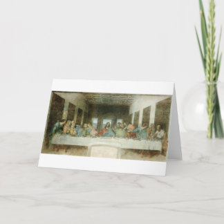 The Last Supper by Leonardo Da Vinci c. 1495-1498 Card