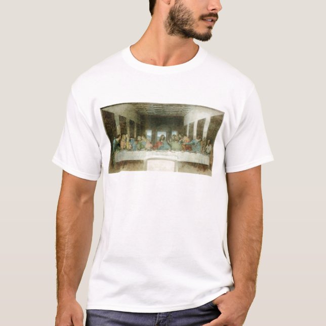 The Last Supper by Leonardo Da Vinci c. 1495-1498 T-Shirt (Front)