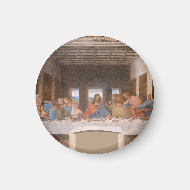 The Last Supper by Leonardo Da Vinci Magnet (Front)