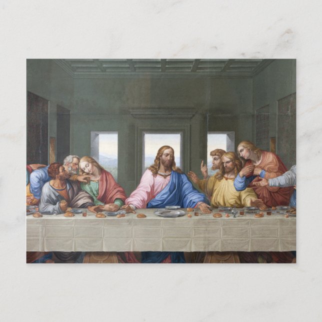 The Last Supper by Leonardo da Vinci Postcard (Front)