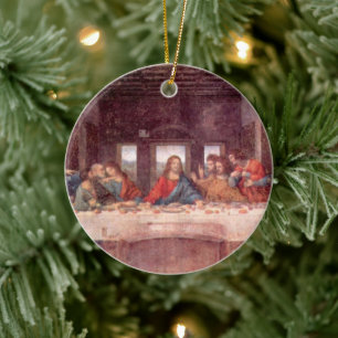 The Last Supper by Leonardo da Vinci, Renaissance Ceramic Tree Decoration