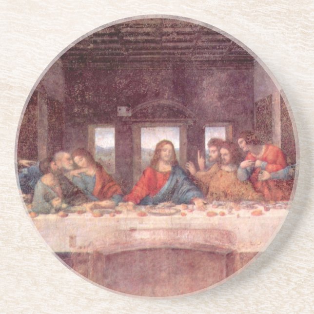The Last Supper by Leonardo da Vinci, Renaissance Coaster (Front)