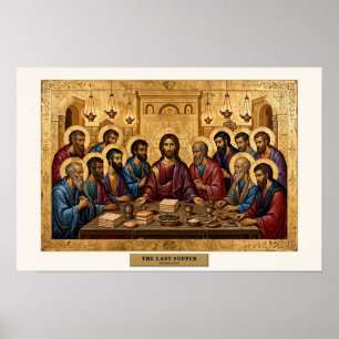 The Last Supper — Byzantine Icon Poster