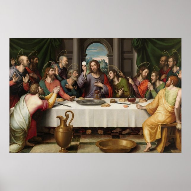 The Last Supper Eucharist - La Ultima Cena Poster (Front)