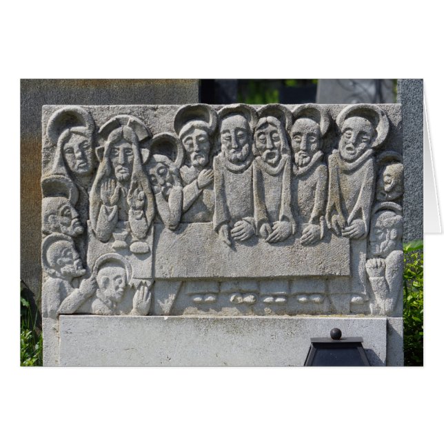 The Last Supper Gravestone (Front Horizontal)