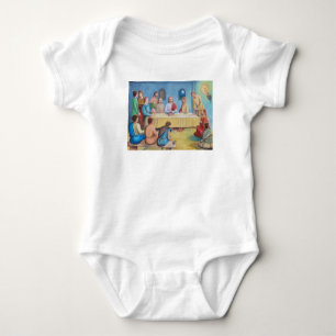 The Last Supper: Jesus and the Disciples Baby Bodysuit