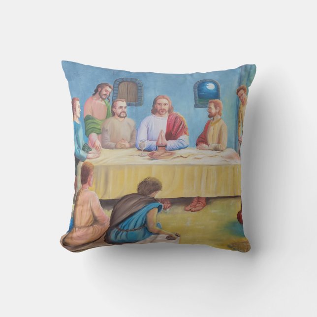 The Last Supper: Jesus and the Disciples Cushion (Front)