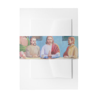 The Last Supper: Jesus and the Disciples Invitation Belly Band
