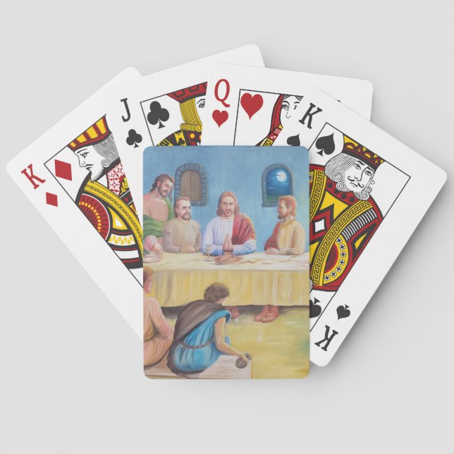 The Last Supper: Jesus and the Disciples Playing Cards (Back)