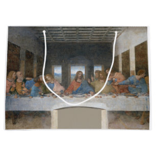 The Last Supper, Leonardo da Vinci, 1495-1498 Large Gift Bag