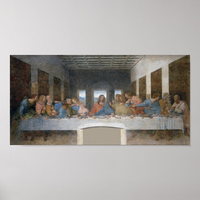 The Last Supper, Leonardo da Vinci, 1495-1498 Poster (Front)