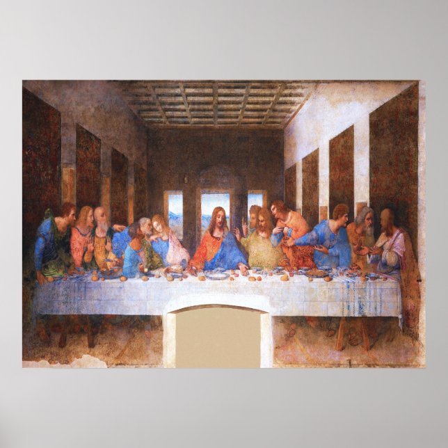 The Last Supper - Leonardo Da Vinci Poster (Front)