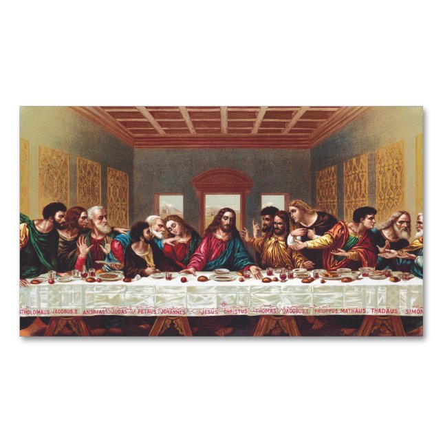 The Last Supper Magnetic Business Card (Front)