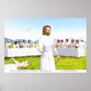 The Last Supper of Jesus - Eucharist Poster