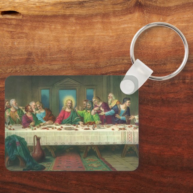 The Last Supper Originally by Leonardo da Vinci Key Ring (Front)