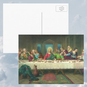 The Last Supper Originally by Leonardo da Vinci Postcard