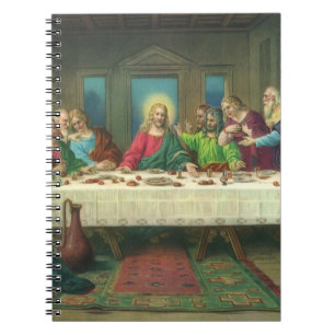 The Last Supper Originally by Leonardo da Vinci Spiral Notebook