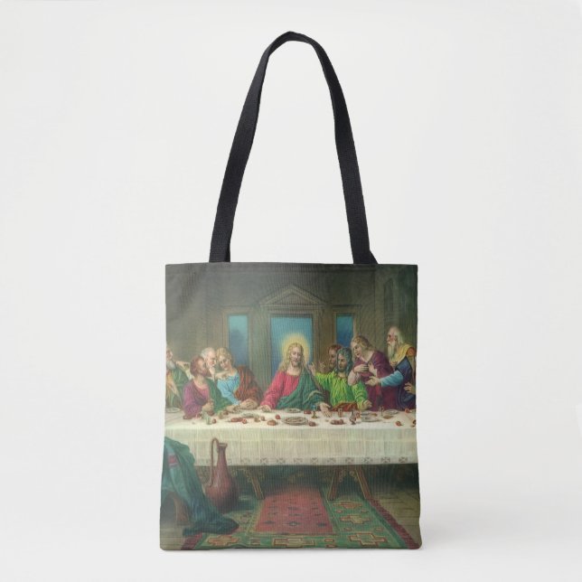 The Last Supper Originally by Leonardo da Vinci Tote Bag (Front)