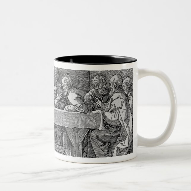 The Last Supper, pub. 1523 Two-Tone Coffee Mug (Right)