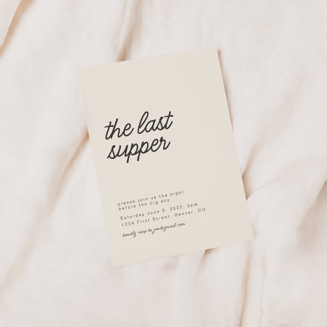 The Last Supper Rehearsal Dinner Invitation (Creator Uploaded)
