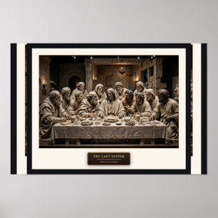 The Last Supper — Renaissance Marble Poster