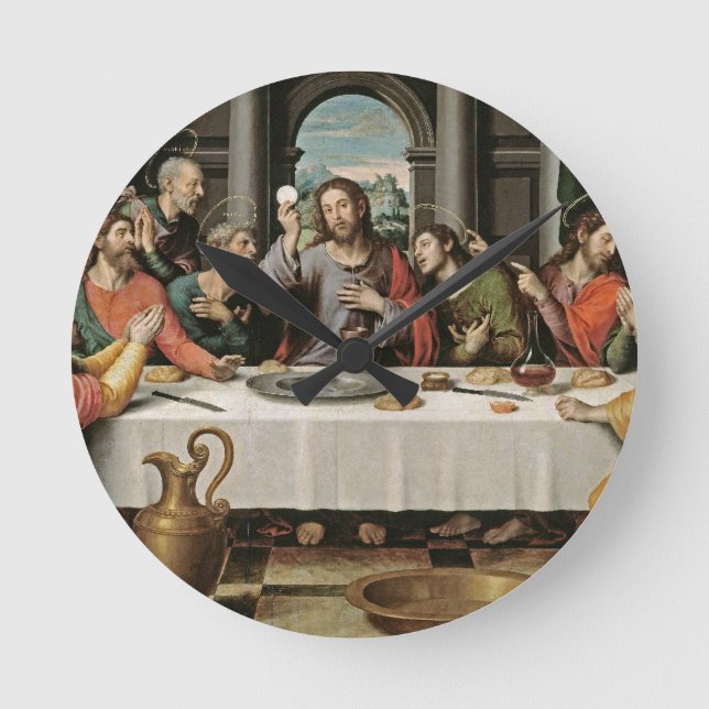 The Last Supper Round Clock (Front)