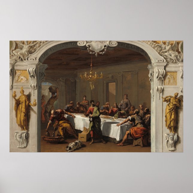 The Last Supper - Sebastiano Ricci Fine Art Poster (Front)
