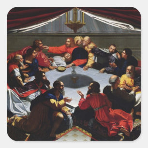 The Last Supper Square Sticker