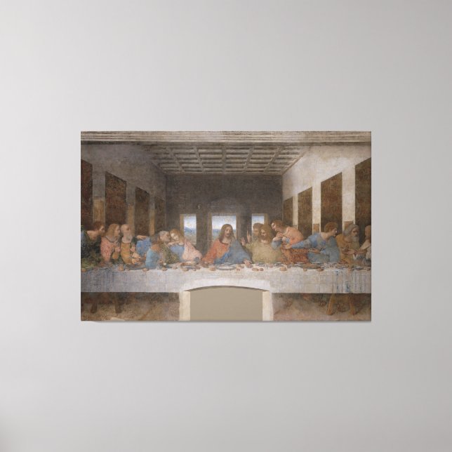 The Last Supper / Última Cena by Leonardo da Vinci Canvas Print (Front)