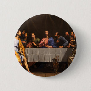 The Last Supper with Disciples 6 Cm Round Badge