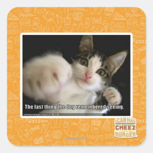 The last thing square sticker