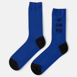 The Last White Clean Dark Blue Socks 