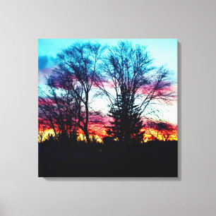 THE LAST WINTER SKY canvas Print