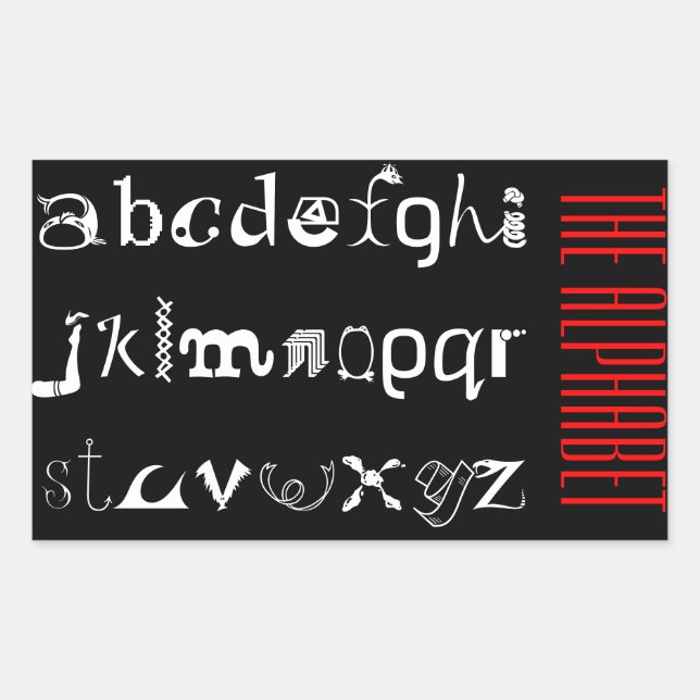 The Latin Alphabet Stickers (Front)