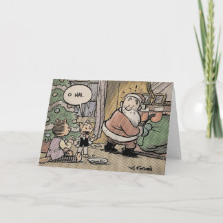 The Laugh-Out-Loud Cats steal Christmas Holiday Card