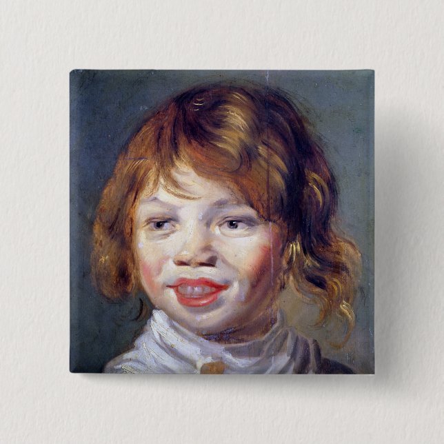 The Laughing Child 15 Cm Square Badge (Front)