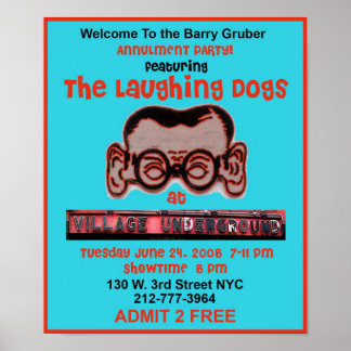 The Laughing Dogs Party Poster