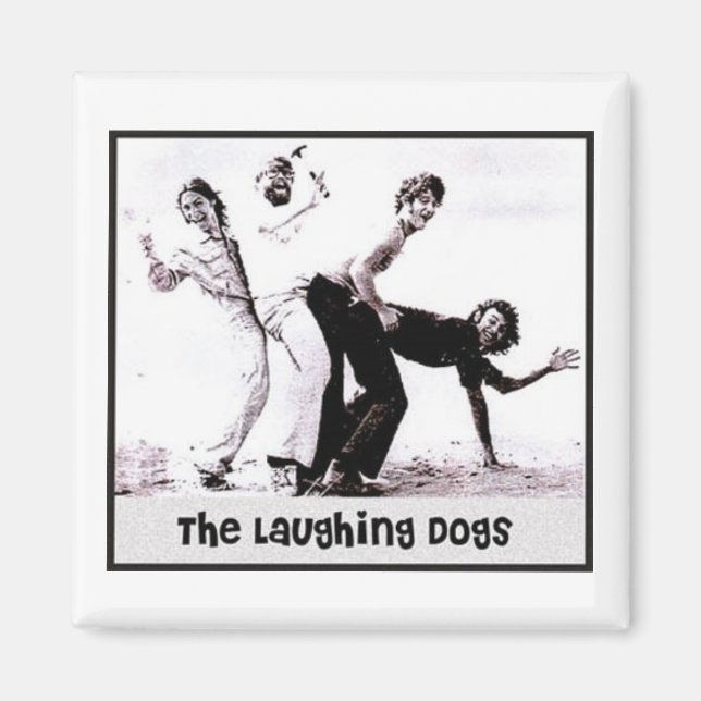 The Laughing Dogs Retro Magnet (Front)