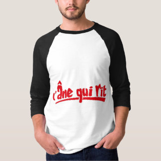 The Laughing Donkey French Text Logo T-Shirt