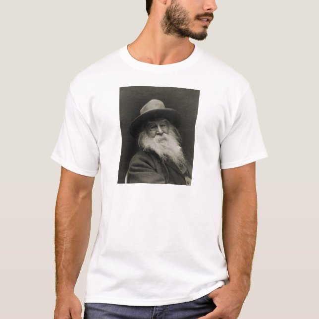 The Laughing Philosopher Poet Walt Whitman T-Shirt (Front)