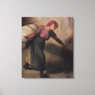 The Laundress, 1894 (oil on canvas) Canvas Print