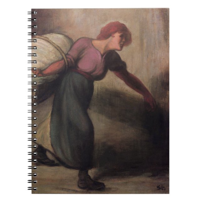 The Laundress, 1894 (oil on canvas) Notebook (Front)