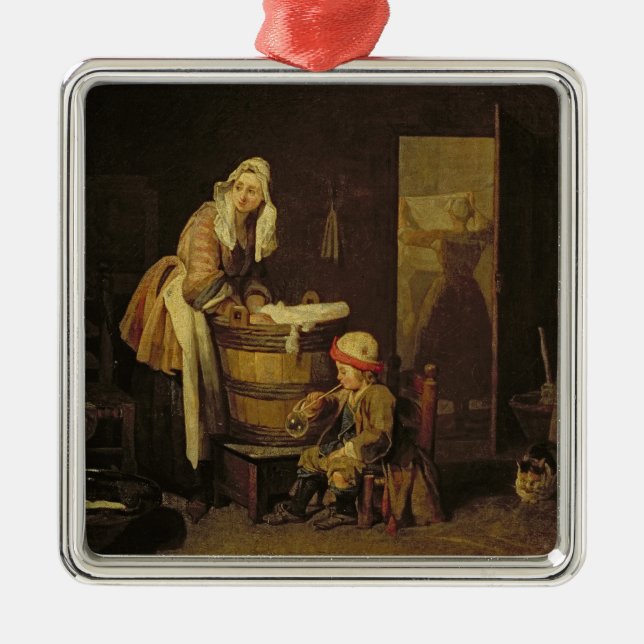 The Laundress Metal Tree Decoration (Front)