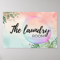 The Laundry Room Bright Watercolor