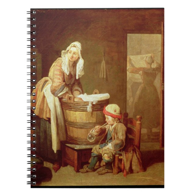 The Laundry Woman Spiral Notebook (Front)