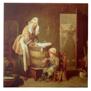 The Laundry Woman Tile