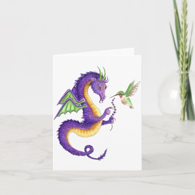 The Lavender Dragon Card (Front)