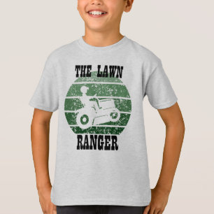 The Lawn Ranger Funny Lawn Mowing T-Shirt